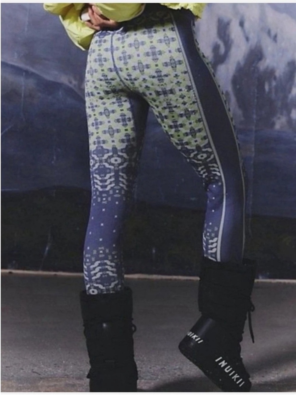 Free People Movement Myoko Jacquard Base Leggings Women's XS Ski Outdoor Legging